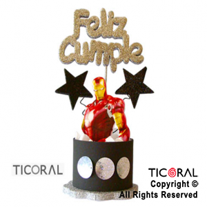 ADORNO TAMBOR IRONMAN FIGURA F/C TELGO x 1